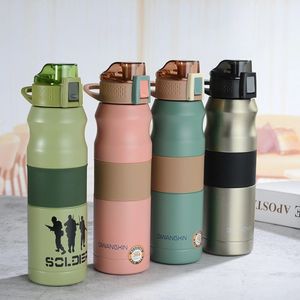 Thermoses 500ml680ml Double Stainless Steel Sport Vacuum Flask Portable Outdoor Climbing Thermal Bottle Coffee Tea Insulation Cup 221205