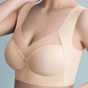 Strój jogi Dorp Latex Bra Bezproblemowe biustonosze dla kobiet bielizny bh pchnij bralette z kamizelką padu