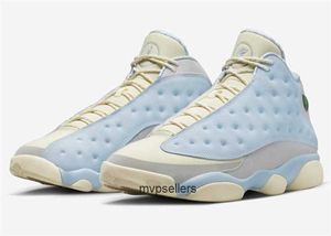 2023 OG Authentic Shoes SoleFly x Air Basketball 13 13s DX5763-100 Muslin Smoke Grey Gum Light Celestine Blue Sports Sneakers Mens With Original