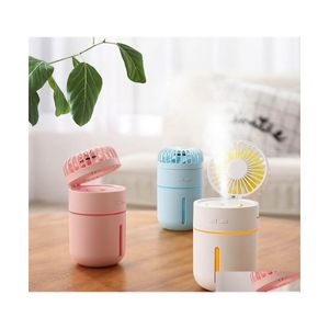 Luzes noturnas Brelong LED Colorf Night Light pode umidificar o ventilador adequado para o quarto de quarto estudo 1 PC Drop Delivery Lights Lighting OTC7i