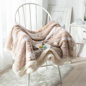 Bedding Sets Blanket King Tamanho Coral Lã Office Flanela Sofá de inverno Cover Luxúria Decorativa Decirada Na cama Break Quilt 221206