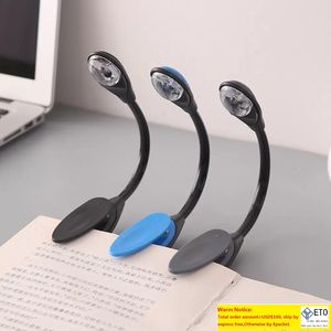 Tragbares Mini-LED-Buch-Clip-Licht, Tablet-Leselicht ohne Stroboskopschutz, weißes Licht für das Auge