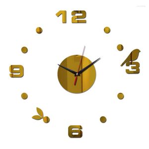 Wall Clocks 2022 Arrival Quartz Fashion Watches 3D Real Big Clock Modern Mirror Sticker Diy Living Room Decor