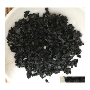 Arts And Crafts Wholesale 100G Natural Black Tourmaline Rough Mineral Quartz Crystal Gravel Tumbled Stone Reiki Healing For Degaussi Dhced