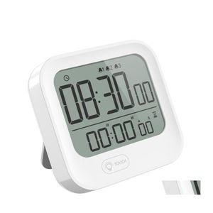 Orologi da tavolo da tavolo Intervallo Timer Conto alla rovescia Orologio Pomodoro Cronometro Retroilluminazione bianca 832 D3 Consegna a goccia Orologi da giardino per la casa Dhw9P