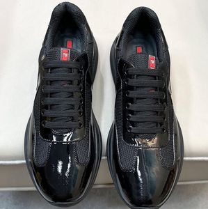 Designer sneakers casual skor nylon lyxiga herr skateboard utomhus walking America's cup patent l￤der tennis l￶pskor