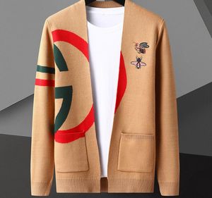 Designer Brand Luxury Fashion Knitted Cardigans Sweater Men Casual Trendy Coats Jacket Men Clothes