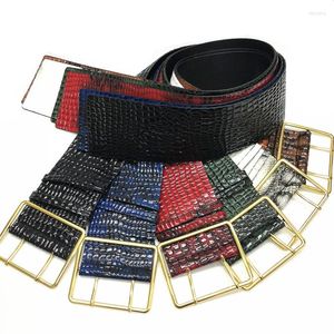 Belts 2022 Four Seasons Women Wide Belt PU Leather Fashion Serpentine Snake Decorative Casual Versatile Irregular