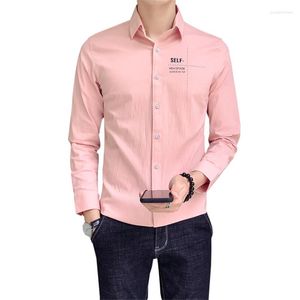 Men's Casual Shirts 2022 Spring Autumn Men Korean Style Thin Coat Fashion Slim White Short Sleeve Shirt Blusas Regular Fit Cotton Koszule