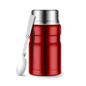 Thermoses 750ml Large Capacity Thermos Stainless Steel Jar Lunch Box Food Soup Container Flask Free With spoon 221203