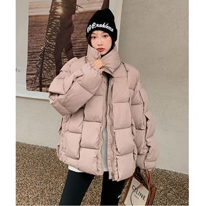 Women's Down Parkas Black Brown White Winter Jacket Warm Short Cotton Bubble Puffer Coat Ladies Female Quilted Padded 221205