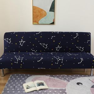 Stuhlabdeckungen Klappsofa Bettdecke elastische Stretch Couch Slipcover moderner, gedruckter Armless All-Inclusive-Beschützer