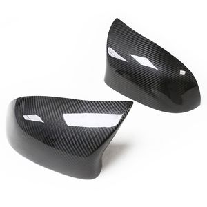 Car Carbon Fiber Mirror Cover for X3 X4 X5 X6 F15 F16 F25 F26 Replacement Horn Style Rear View Housing Cap