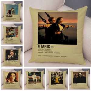 Caso de travesseiro macio de pelúcia Pôster vintage Hot Call Me pelo seu nome Cushion Cover Decor Classic Prophase for Sofá Home Car