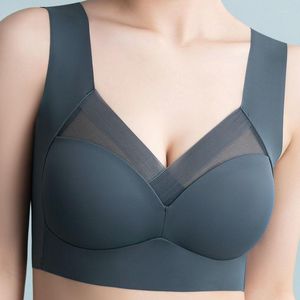 Yoga Outfit Sport Bra Dorp Latex Seamless Bras For Women Underwear BH Push Up Bralette With Pad Vest Top