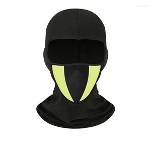 Bandanas Reflective Night Riding Running Headwear Black Balaclava Eye-catching Patchwork Headgear Outdoor Men Neck Gaiter Full Face Scarf