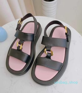 2022 trend High quality women's sandals 09 striped pattern fashion summer ladies flat slippers indoor shoes size EUR 35-40 elegant