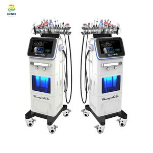 Profissional Hydra Dermoabrasão Facial 11 em 1 LED Terapia Oxigênio Lift Skin Hydro Microdermoabrasão Salão de beleza Máquina facial