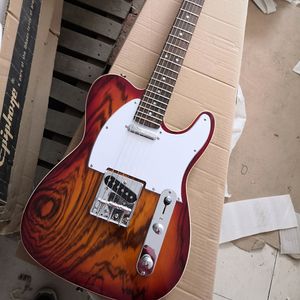 6 Strings Zebra Wood Electric Guitar com Pickguard White Rosewood Artletbond personalizável