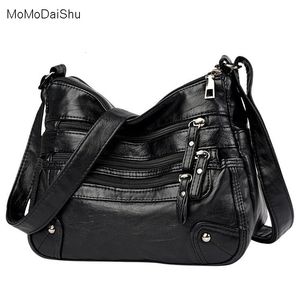 Evening Bags High Quality Women's Soft Leather Shoulder Multi-Layer Classic Crossbody Bag Luxury Designer Handbag and Purse 221203