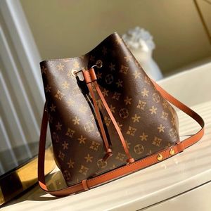 2022 Hot High quality luxurys designers bags NEONOE Bucket Handbags flower Purses Women Tote Brand Letter Genuine Leather Shoulder Bags