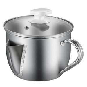 SOUP STOCK POTS 1000ML Rostfritt stål Multifunktion Kök Verktyg sås oljesoppfett Separator Fettfilter Filter Pot Kitchen Cooking Tool 221203