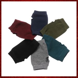 ST958 1PAIR Winter Sticked Fingerless ullhandske Varm Solid Stretch Half Mitten Lady Sticking Short Cashmere handledshandske Moto -leveranser