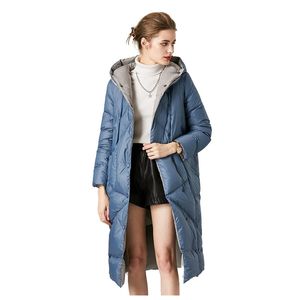 Женские падения Parkas Loose Jacket Coats Flimsy 90 White Duck Ultra Long Warm Puffer с капюшоном Parka Женская верхняя одежда 221205