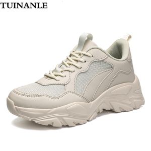 드레스 슈즈 Tuinanle Spring Chunky Sneakers 여성 통기성 큰 크기 35-45 캐주얼 러닝 vulcanized 221203