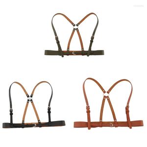 Cinture Cintura sexy da donna in ecopelle Ragazza Body Bondage Cage Sculpting Harness Waist