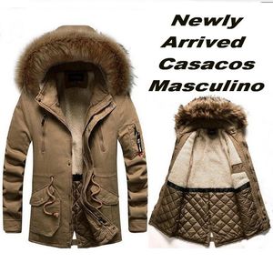 Men S Down Parkas Winter Warm Jackets Fur Collar Hooded Parka Coats Thick Male Outwear Overcoats X Long 221205