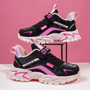 Sneakers Children Girls Sports Shoes Fashion PU Leather Kids Lightweight Cute Pink Casual Running Tennis for Girl 221205