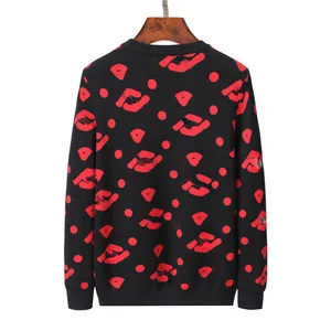 Mens designer New pattern sweaters retro classic luxury sweatshirt men Arm letter embroidery Round neck comfortable black sweater jumper.TOP2