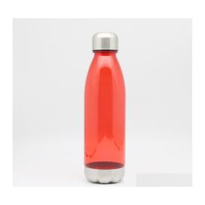 Water Bottles 750Ml Sport Water Bottles Cola Bottle Shape Tritan Non Toxic Plastic Reusable Flask With Stainless Steel Leak Proof Tw Dhls2