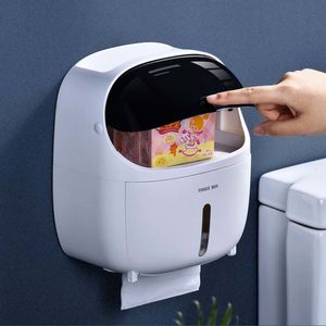 Uchwyty papieru toaletowego Kreatywne wodoodporne do przechowywania łazienki ROUK ROBOT Kształt 221205