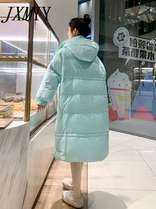 Down Women's Parkas JXMYY Winter Straight Midlength Korean Style Waisttight Fashion Casual Loose Cotton Coat 221205