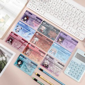 Japanese Anime Genshin Impact Figures Raiden Shogun Student ID Card Animation Ryuguji Ken PVC Name Cards For Fans Gift Cosplay