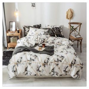 Bedding Sets Black And White Duvet Cover Set Housse De Couette Geometric Soft Lighweight Cotton For Men Women No Comforter