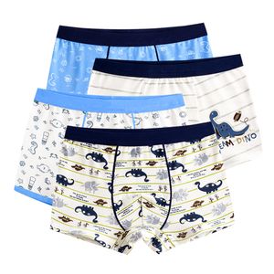 Panties 4 Piece Kids Boys Underwear Cartoon Children s Shorts for Baby Boy Boxers Stripes Teenager Underpants 4 14T 221205