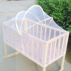 Rede de berço Summer Baby Mosquito Mesh Mesh Dome Bedroom Cortina Redes Nascido Bebês Dobrando Canopy Portátil Supplies de Cama 221205