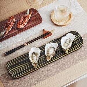 プレート日本語スタイルのセラミック寿司皿