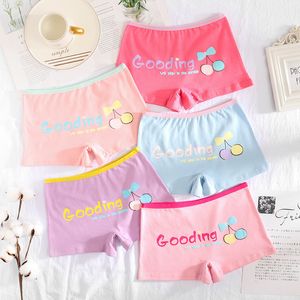 Panties young girls Underwear teenagers cherry short Boxers panties Safety of pants 6pc lot S 3X 221205