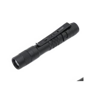 Torches 2000Lm Mini Portable Small Pen Holder Led Flashlight Night Walking Lighting Car Repair Work Torch Aluminum Alloy Drop Delive Otgu6