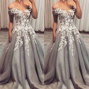 Sexy Silver Boho Wedding Dress For Bride With Lace Off Shoulder A Line Bohemian Wedding Dresses Gothic 2023 Corset Plus Size Women Summer Beach Bridal Gowns