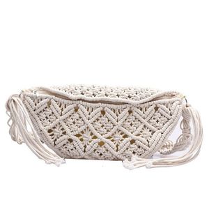 حقائب الخصر الإناث الصيفي شاطئ Macrame Braid Bahemian Fanny Pack Fashion Crochet Gypsy Aztec Ibiza incnic Bum Belt 221203