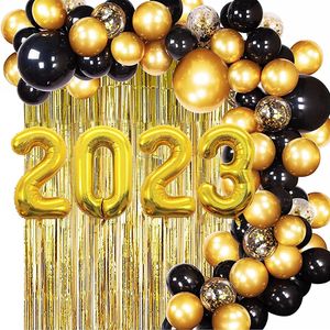 Christmas Decorations 2023 Years Eve Party Balloons Arch Garland Kit Number Foil Balloons Graduation Birthday Party Decoration Baby Shower Wedding 221205