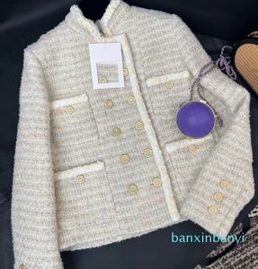 autumn winter tweed coat Leisure spring casual coat cardigan Women birthday Christmas Gift