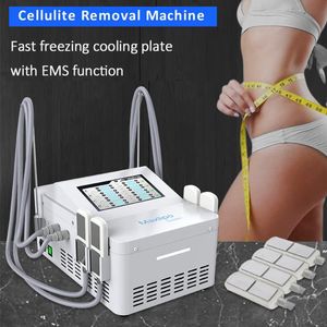 Máquina de emagrecimento de congelamento de gordura Cryolipolysis com função EMSlim 2 em 1 Dispositivo de remoção de gordura corporal EMS Equipamento de beleza para construção muscular para salão de beleza