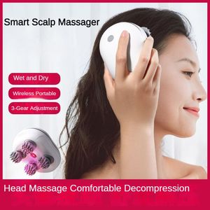 Kopfmassagegeräte Elektrische Kopfhautmassage Gesundheitsversorgung entspannen Sie Schulterhals Tiefe Gewebekörper mit 4 s zum Duschen und Entspannen