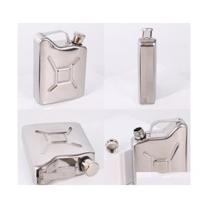 Questões de quadril Flass de quadril vermelha Flass de quadril alimento Aço inoxidável Flask barra Drinkware de bolso alcoólico Uísque Flagon Funil 118 P2 Drop Dhbes